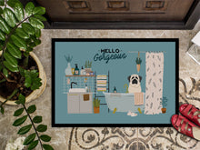 Load image into Gallery viewer, White Mastiff in Bathtub Doormat - 24x36 Decorative Floor Mat – Indoor/Outdoor Rug with Artistic Flair CK7439JMAT