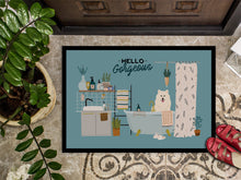 Load image into Gallery viewer, Samoyed in Bathtub Doormat - 24x36 Decorative Floor Mat – Indoor/Outdoor Rug with Artistic Flair CK7452JMAT