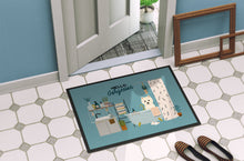 Load image into Gallery viewer, Westie in Bathtub Doormat - 24x36 Decorative Floor Mat – Indoor/Outdoor Rug with Artistic Flair CK7464JMAT