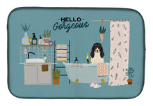 Load image into Gallery viewer, Swiss Hound in Bathtub Dish Drying Mat – Absorbent, Artistic Kitchen Essentials CK7466DDM