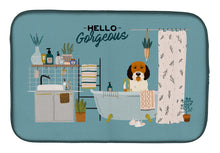 Load image into Gallery viewer, Petit Basset Griffon Veenden in Bathtub Dish Drying Mat – Absorbent, Artistic Kitchen Essentials CK7501DDM