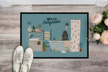 Load image into Gallery viewer, Black Cocker Spaniel in Bathtub Doormat - 18x27 Decorative Floor Mat – Indoor/Outdoor Rug with Artistic Flair CK7514MAT