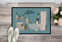 Load image into Gallery viewer, Smooth Fox Terrier in Bathtub Doormat - 18x27 Decorative Floor Mat – Indoor/Outdoor Rug with Artistic Flair CK7520MAT
