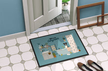 Load image into Gallery viewer, Smooth Fox Terrier in Bathtub Doormat - 18x27 Decorative Floor Mat – Indoor/Outdoor Rug with Artistic Flair CK7520MAT