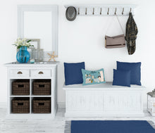 Load image into Gallery viewer, Black White Pekingese in Bathtub Canvas Fabric Decorative Pillow CK7527PW1216