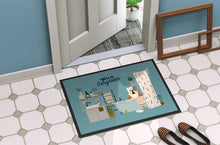 Load image into Gallery viewer, Fawn White English Bulldog in Bathtub Doormat - 18x27 Decorative Floor Mat – Indoor/Outdoor Rug with Artistic Flair CK7547MAT