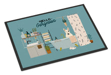 Load image into Gallery viewer, White Bull Terrier in Bathtub Doormat - 18x27 Decorative Floor Mat – Indoor/Outdoor Rug with Artistic Flair CK7560MAT