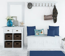 Load image into Gallery viewer, Red Chow Chow in Bathtub Canvas Fabric Decorative Pillow CK7564PW1216