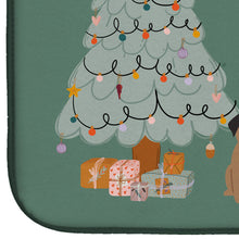 Load image into Gallery viewer, Brown Pug Christmas Everyone Dish Drying Mat – Absorbent, Artistic Kitchen Essentials CK7568DDM