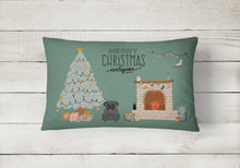 Load image into Gallery viewer, Black Pug Christmas Everyone Canvas Fabric Decorative Pillow CK7569PW1216