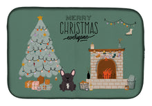 Load image into Gallery viewer, Brindle French Bulldog Christmas Everyone  Dish Drying Mat – Absorbent, Artistic Kitchen Essentials CK7572DDM
