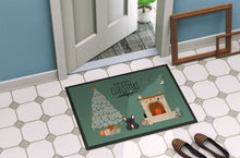 Load image into Gallery viewer, Brindle French Bulldog Christmas Everyone  Doormat - 24x36 Decorative Floor Mat – Indoor/Outdoor Rug with Artistic Flair CK7572JMAT