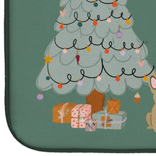 Load image into Gallery viewer, Cream French Bulldog Christmas Everyone Dish Drying Mat – Absorbent, Artistic Kitchen Essentials CK7573DDM