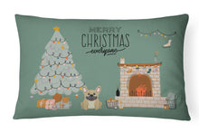 Load image into Gallery viewer, Cream French Bulldog Christmas Everyone Canvas Fabric Decorative Pillow CK7573PW1216
