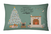 Load image into Gallery viewer, Brown French Bulldog Christmas Everyone Canvas Fabric Decorative Pillow CK7576PW1216