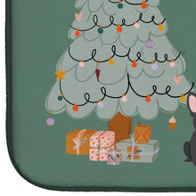 Load image into Gallery viewer, Black French Bulldog Christmas Everyone Dish Drying Mat – Absorbent, Artistic Kitchen Essentials CK7577DDM
