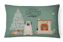 Load image into Gallery viewer, White Mastiff Brindle Christmas Everyone Canvas Fabric Decorative Pillow CK7579PW1216