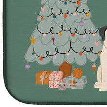 Load image into Gallery viewer, White Mastiff Christmas Everyone Dish Drying Mat – Absorbent, Artistic Kitchen Essentials CK7580DDM
