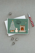 Load image into Gallery viewer, Lowchen Christmas Everyone Greeting Cards -  Blank Note Cards – 8-Pack of Artist-Designed Cards with Envelopes