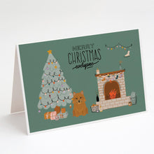 Load image into Gallery viewer, Norwich Terrier Christmas Everyone Greeting Cards -  Blank Note Cards – 8-Pack of Artist-Designed Cards with Envelopes