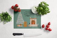 Load image into Gallery viewer, Norwich Terrier Christmas Everyone Glass Cutting Boards – Durable, Decorative Kitchen Art Large CK7583LCB
