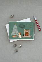 Load image into Gallery viewer, Basset Hound Christmas Everyone Greeting Cards -  Blank Note Cards – 8-Pack of Artist-Designed Cards with Envelopes