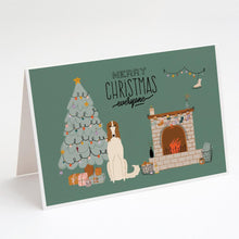 Load image into Gallery viewer, Borzoi Christmas Everyone Greeting Cards -  Blank Note Cards – 8-Pack of Artist-Designed Cards with Envelopes