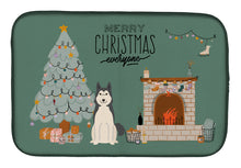 Load image into Gallery viewer, West Siberian Laika Spitz Christmas Everyone Dish Drying Mat – Absorbent, Artistic Kitchen Essentials CK7588DDM
