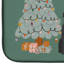 Load image into Gallery viewer, Black Russian Terrier Christmas Everyone Dish Drying Mat – Absorbent, Artistic Kitchen Essentials CK7589DDM