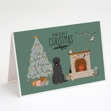 Load image into Gallery viewer, Black Russian Terrier Christmas Everyone Greeting Cards -  Blank Note Cards – 8-Pack of Artist-Designed Cards with Envelopes