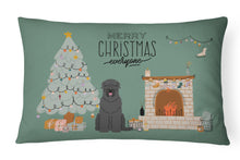 Load image into Gallery viewer, Black Russian Terrier Christmas Everyone Canvas Fabric Decorative Pillow CK7589PW1216