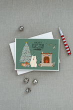 Load image into Gallery viewer, Samoyed Christmas Everyone Greeting Cards -  Blank Note Cards – 8-Pack of Artist-Designed Cards with Envelopes