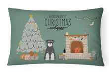 Load image into Gallery viewer, Salt and Pepper Standard Schnauzer Christmas Everyone Canvas Fabric Decorative Pillow CK7596PW1216