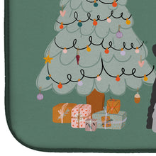 Load image into Gallery viewer, Black Grey Standard Schnauzer Christmas Everyone Dish Drying Mat – Absorbent, Artistic Kitchen Essentials CK7597DDM