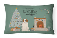 Load image into Gallery viewer, Saint Bernard Christmas Everyone Canvas Fabric Decorative Pillow CK7598PW1216