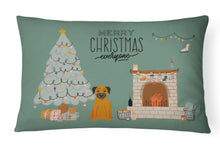 Load image into Gallery viewer, Border Terrier Christmas Everyone Canvas Fabric Decorative Pillow CK7602PW1216