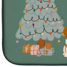 Load image into Gallery viewer, Tricolor Beagle Christmas Everyone Dish Drying Mat – Absorbent, Artistic Kitchen Essentials CK7603DDM