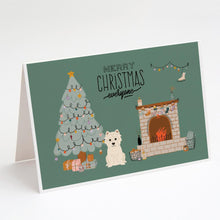 Load image into Gallery viewer, Westie Christmas Everyone Greeting Cards -  Blank Note Cards – 8-Pack of Artist-Designed Cards with Envelopes