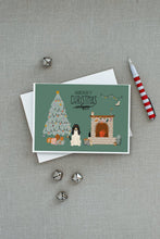 Load image into Gallery viewer, Swiss Hound Christmas Everyone Greeting Cards -  Blank Note Cards – 8-Pack of Artist-Designed Cards with Envelopes