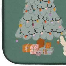 Load image into Gallery viewer, White German Shepherd Christmas Everyone Dish Drying Mat – Absorbent, Artistic Kitchen Essentials CK7608DDM