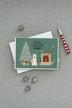 Load image into Gallery viewer, White German Shepherd Christmas Everyone Greeting Cards -  Blank Note Cards – 8-Pack of Artist-Designed Cards with Envelopes
