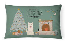 Load image into Gallery viewer, White German Shepherd Christmas Everyone Canvas Fabric Decorative Pillow CK7608PW1216