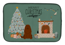 Load image into Gallery viewer, Caucasian Shepherd Dog Christmas Everyone Dish Drying Mat – Absorbent, Artistic Kitchen Essentials CK7613DDM