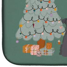 Load image into Gallery viewer, Black Miniature Schnauzer Christmas Everyone Dish Drying Mat – Absorbent, Artistic Kitchen Essentials CK7614DDM