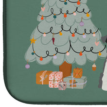 Load image into Gallery viewer, Salt and Pepper Miniature Schnauzer Christmas Everyone Dish Drying Mat – Absorbent, Artistic Kitchen Essentials CK7617DDM
