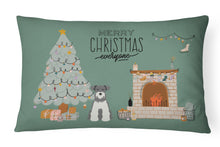 Load image into Gallery viewer, Salt and Pepper Miniature Schnauzer Christmas Everyone Canvas Fabric Decorative Pillow CK7617PW1216