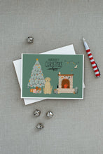 Load image into Gallery viewer, Yellow Labrador Christmas Everyone Greeting Cards -  Blank Note Cards – 8-Pack of Artist-Designed Cards with Envelopes