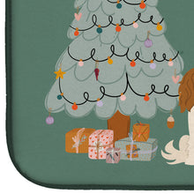 Load image into Gallery viewer, Cavalier Spaniel Christmas Everyone Dish Drying Mat – Absorbent, Artistic Kitchen Essentials CK7621DDM