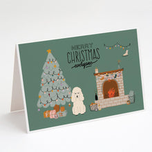 Load image into Gallery viewer, White Poodle Christmas Everyone Greeting Cards -  Blank Note Cards – 8-Pack of Artist-Designed Cards with Envelopes
