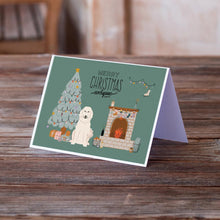 Load image into Gallery viewer, Great Pyrenese Christmas Everyone Greeting Cards -  Blank Note Cards – 8-Pack of Artist-Designed Cards with Envelopes